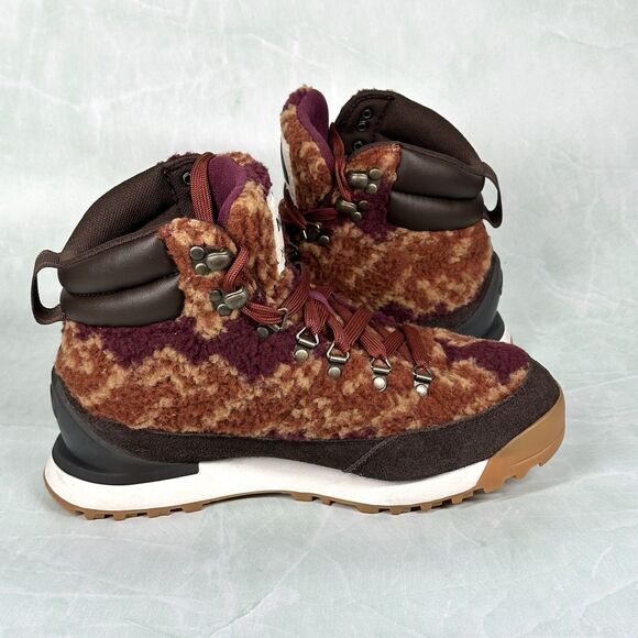 The North Face Back To Berkeley IV Boysenberry Leather Women Lace Boot Size 8 - Picture 5 of 9